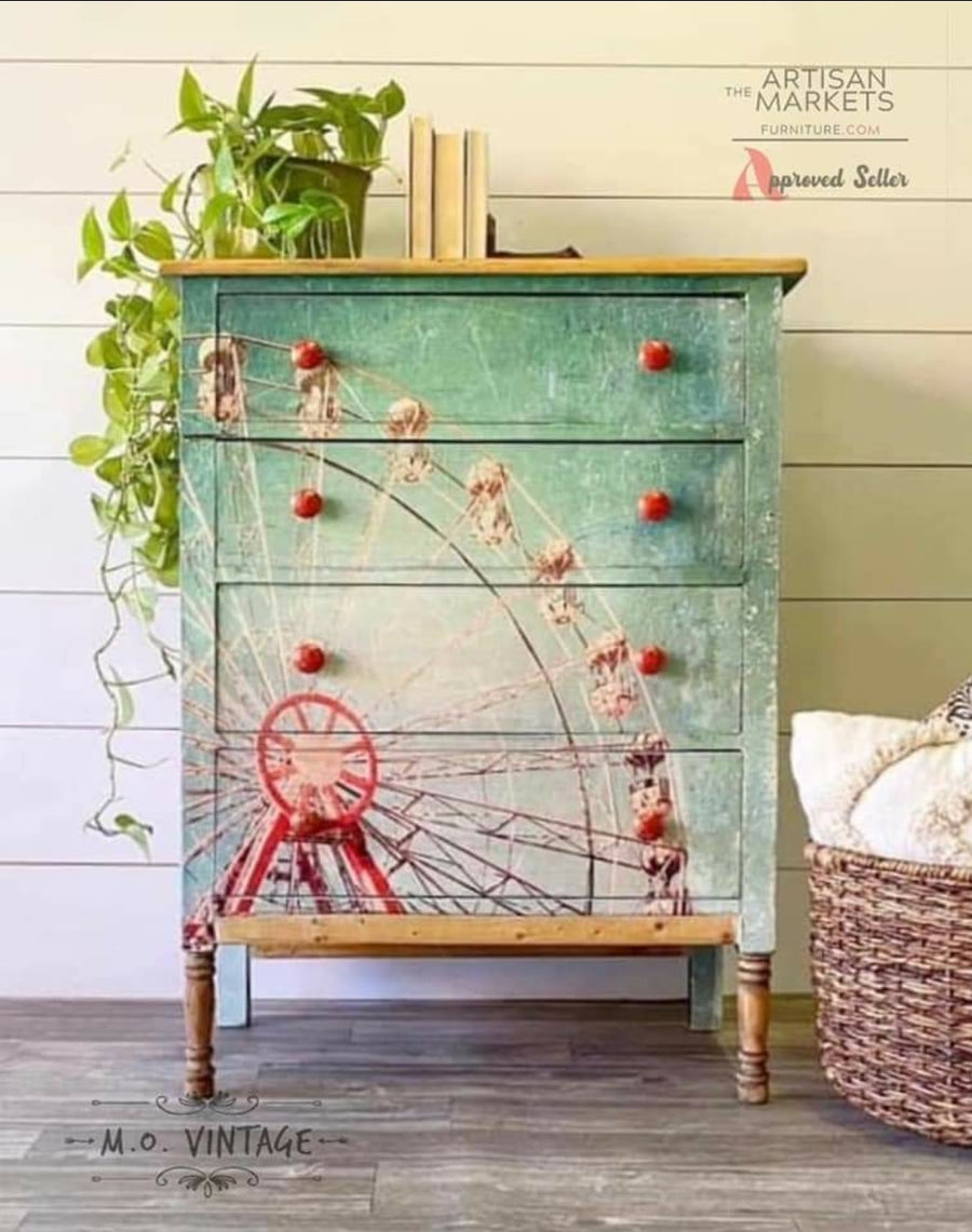 Ferris Wheel decoupage paper