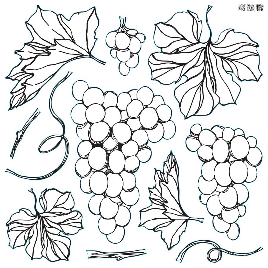 Grapes 12×12 Decor Stamp™