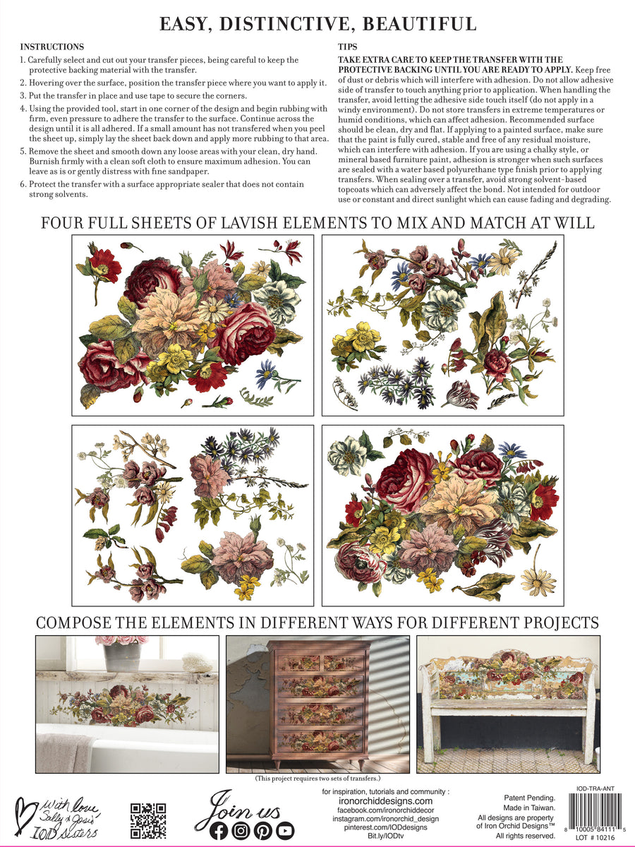 Floral Anthology Decor Transfer™ Pad