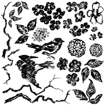 Birds Branches Blossoms Decor Stamp™