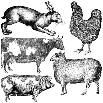 IOD Farm Animals Decor Stamp